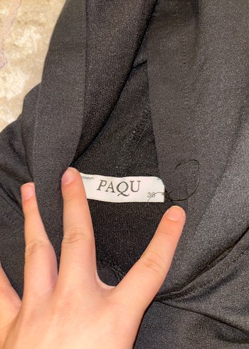 Siyah Yüksek Yakalı Kadın Sweatshirt - Görsel 3