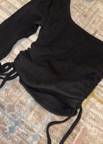 Siyah Uzun Kollu Kadın Bluz - Görsel 4