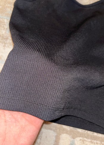 Tokalı Siyah V Yaka Kadın Atlet - Görsel 4