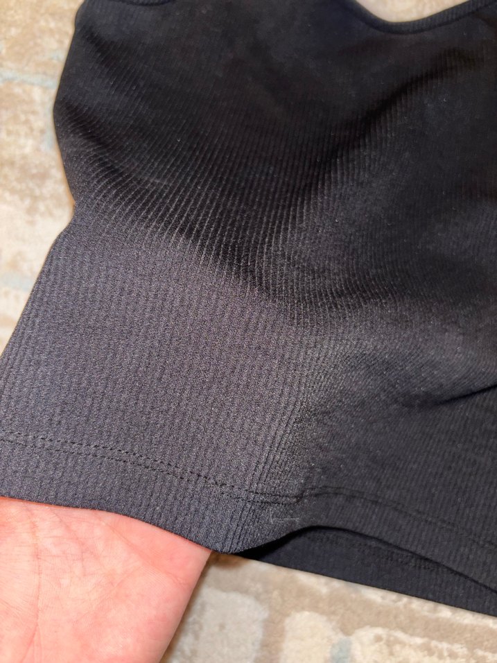 Tokalı Siyah V Yaka Kadın Atlet - Görsel 4