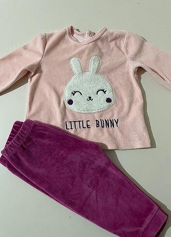 9 Ay Beden pembe Renk LC Waikiki kız bebek alt üst takım