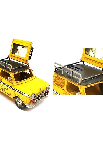 Vintage çerçeveli metal mini Cooper