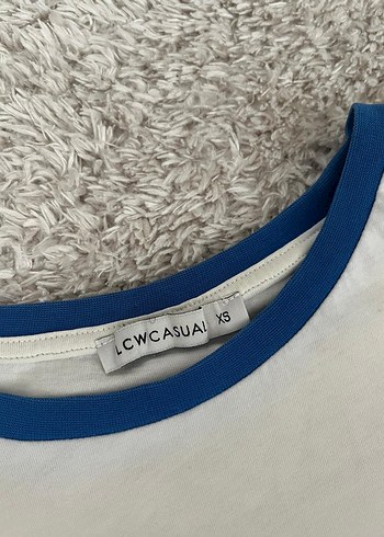 LC Waikiki Beyaz Baskılı Kadın Tişört