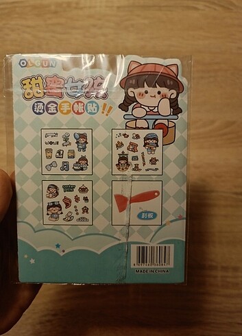  1 paket tatlı kız temalı, üç sayfa sticker, çıkartma, parlak
