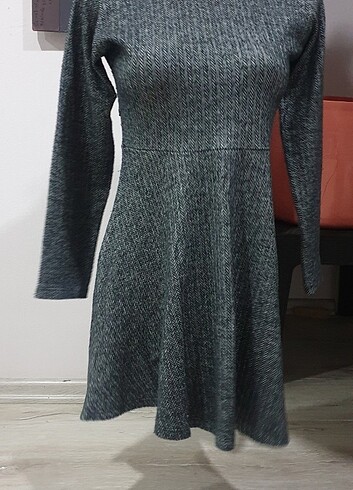 xl Beden gri Renk Kışlık elbise 