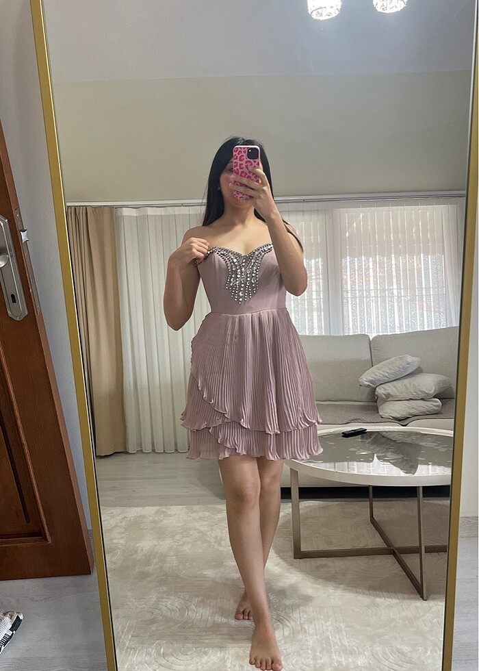 Fırfırlı elbise - Görsel 4