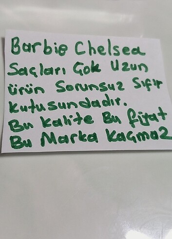 Beden Barbie Chelsea ORJİNAL ürün kutusunda