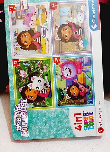  Beden GABBY 4LÜ PUZZLE ORJİNAL KUTUSUNDA 