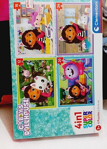Clementoni GABBY 4LÜ PUZZLE ORJİNAL KUTUSUNDA 
