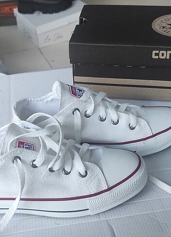 Converse beyaz kadın spor ayakkabı 