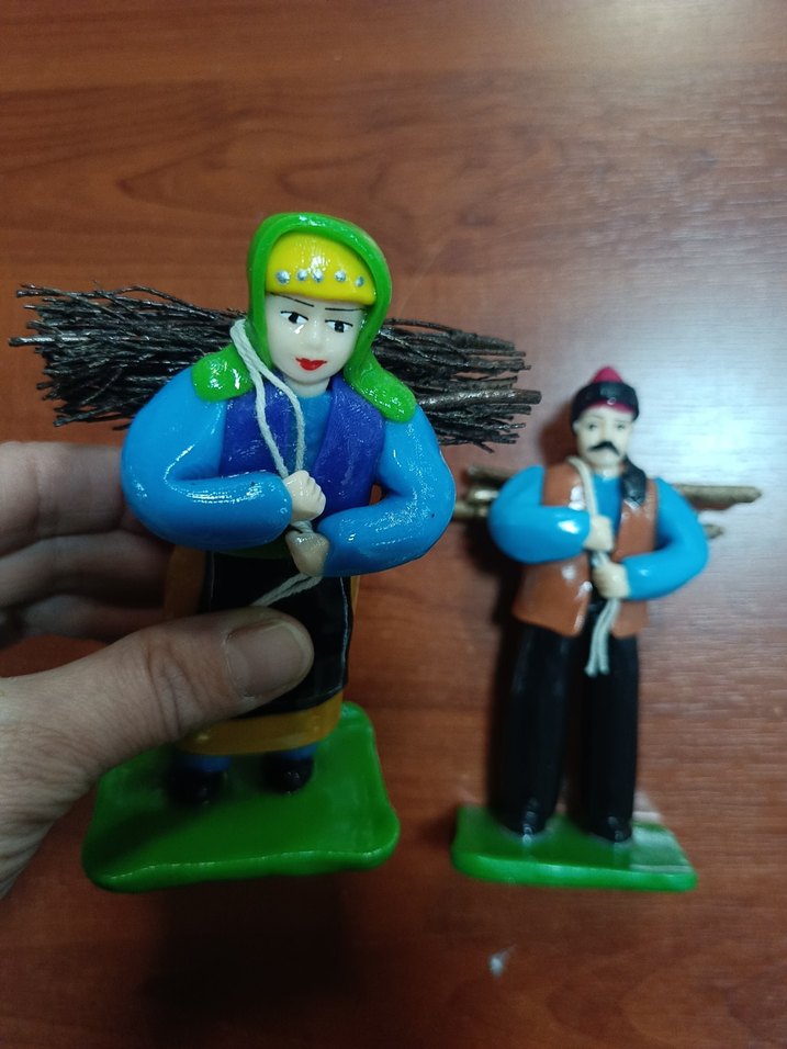 Renkli Geleneksel Çiftçi Figürleri - Görsel 2