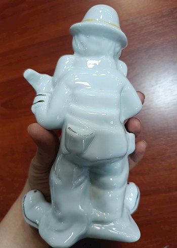 Rengarenk Puantiyeli Beyaz Seramik Palyaço Biblo - Görsel 5