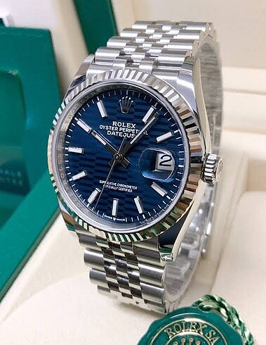 Rolex Datejust Jubile Fluted Motif Blue