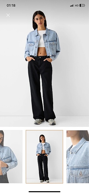 Bershka BERSHKA KOT CEKET