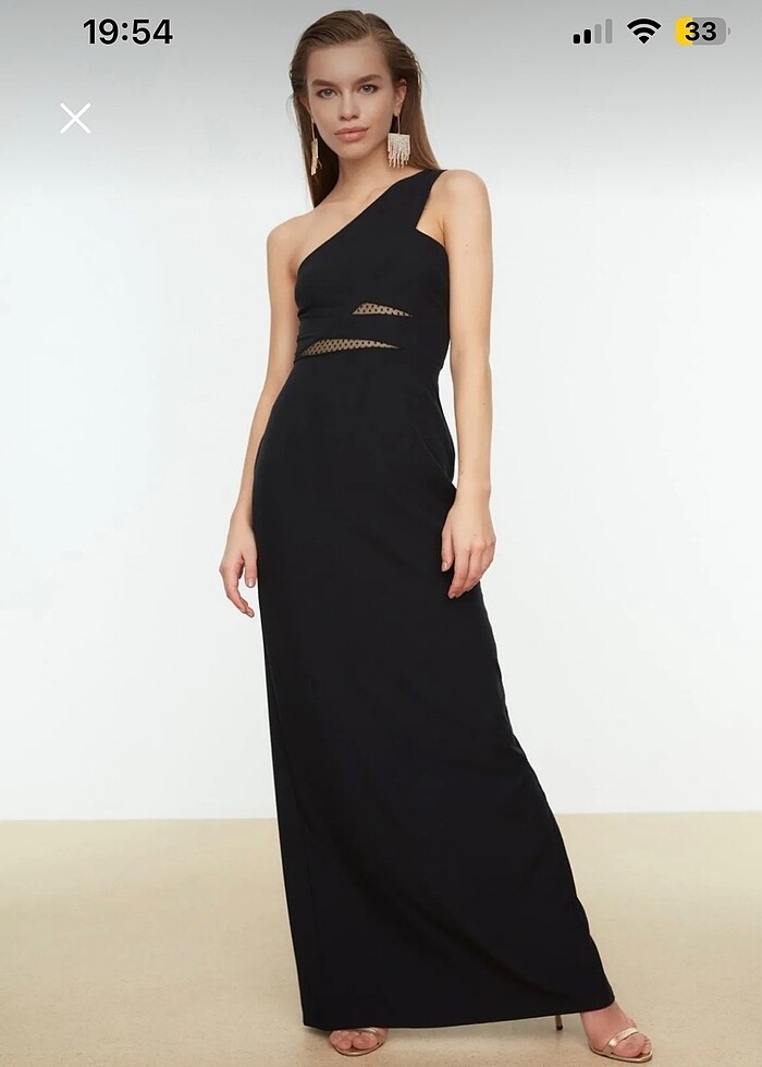 Tek Omuz Elbise - Görsel 2