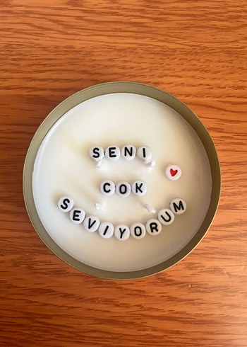 Beden beyaz Renk gizli mesajlı mum