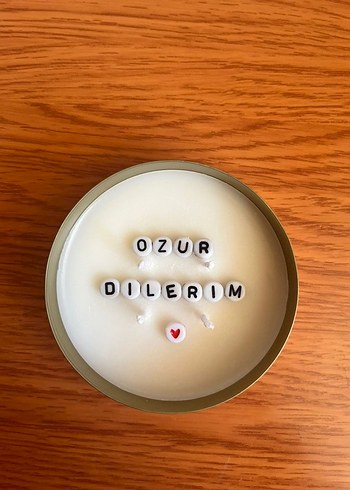 gizli mesajlı mum