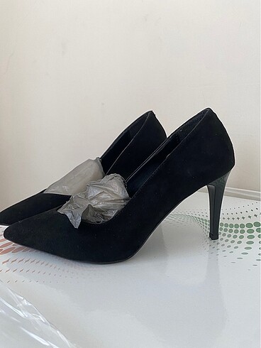 Diğer Topuklu siyah stiletto ayakkabı