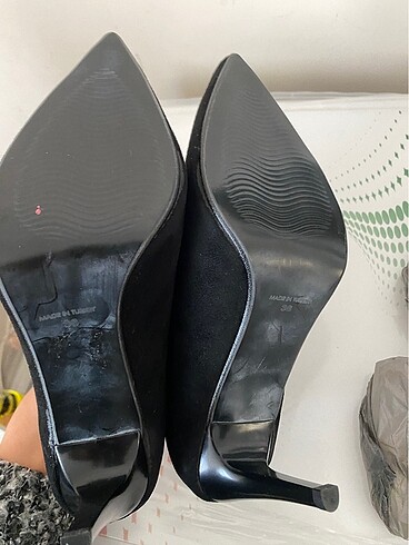 36 Beden siyah Renk Topuklu siyah stiletto ayakkabı