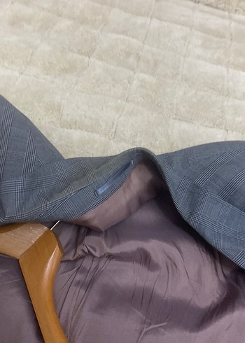 Gri Notch Yaka Düğmeli Erkek Takım Elbise - Görsel 7