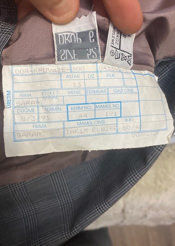 Gri Notch Yaka Düğmeli Erkek Takım Elbise - Görsel 10