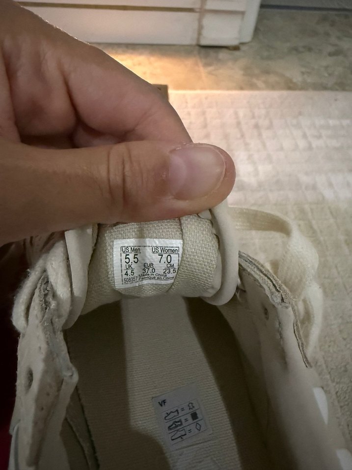 Vans Gri Beyaz Kadın platform Spor sneaker - Görsel 3