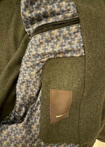 Gri Fermuarlı Erkek Ceket - Görsel 4