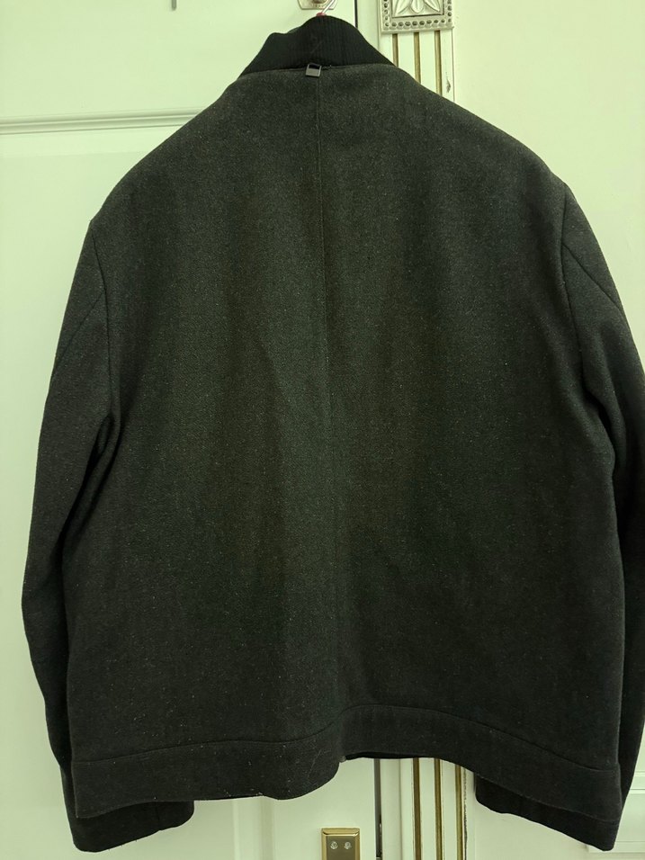 Gri Fermuarlı Erkek Ceket - Görsel 2