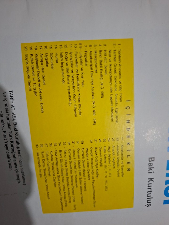 Tarih Atlası - Baki Kurtuluş - Görsel 4