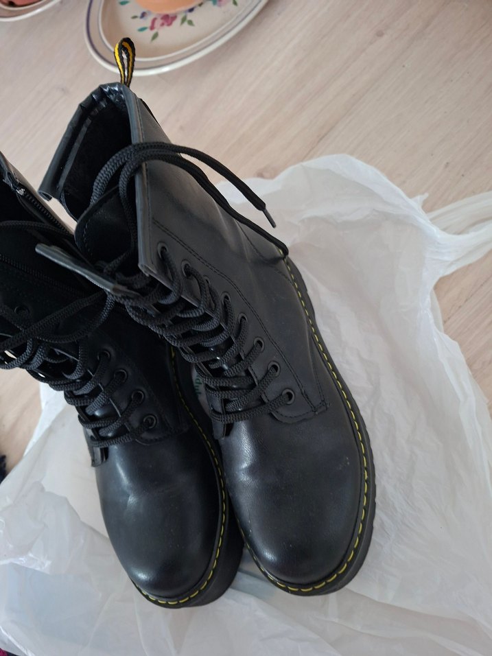 Siyah Bağcıklı Kadın Stiletto sıfır bot - Görsel 2