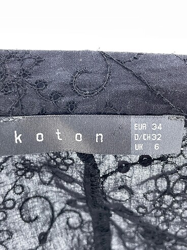 34 Beden siyah Renk Koton Bluz %70 İndirimli.