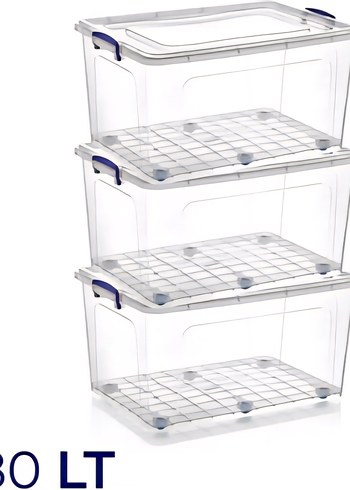 Tekerlekli Saklama Kutusu 80 litre