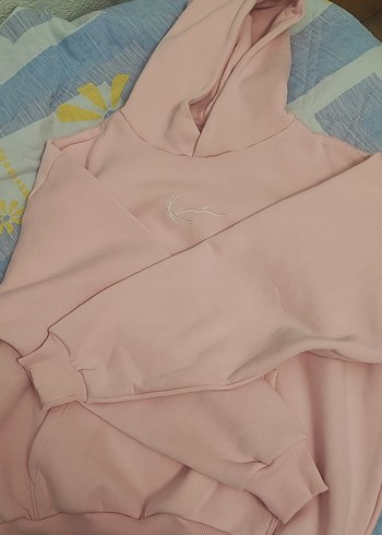 KARL KANİ Pembe Kapüşonlu Nakışlı Sweatshirt - Görsel 3