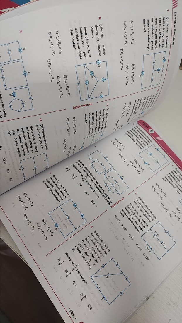 Özgün Fizik Soru Bankası AYT - Görsel 2