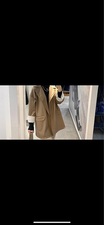 Diğer ceylan otantik deri blazer ceket