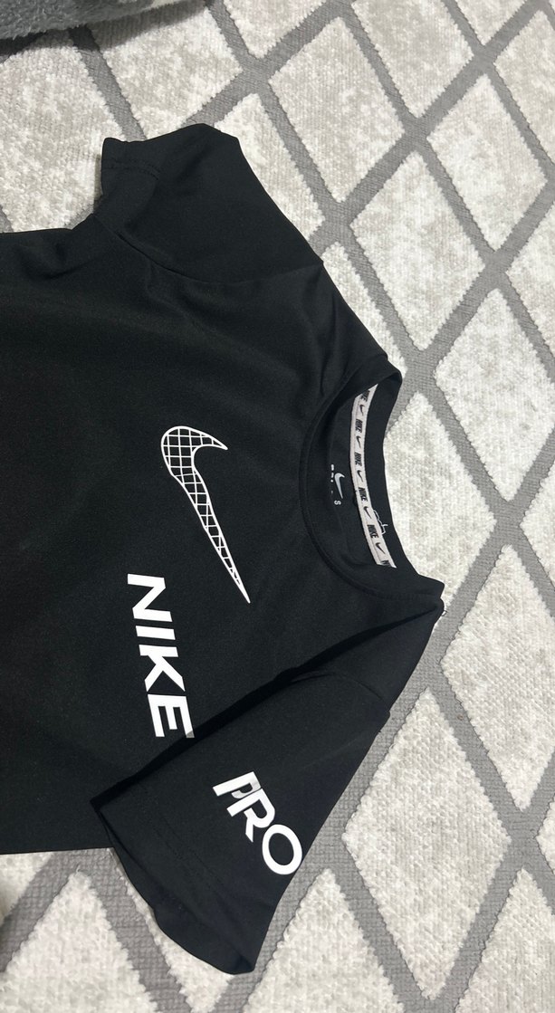 Siyah Nike Pro Baskılı Tişört - Görsel 3