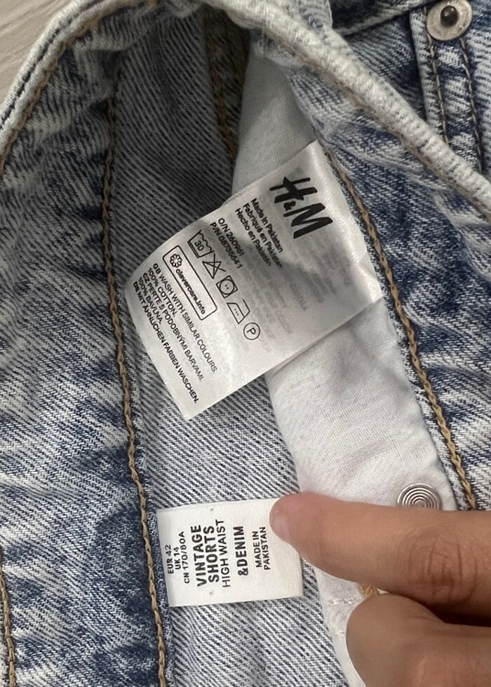H&M jean şort - Görsel 2