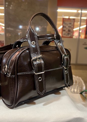 Kemerli Siyah  Kadın Çanta RENKLERİ MEVCUT - Görsel 4