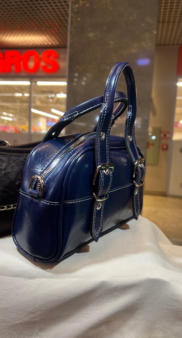 Kemerli Siyah  Kadın Çanta RENKLERİ MEVCUT - Görsel 5