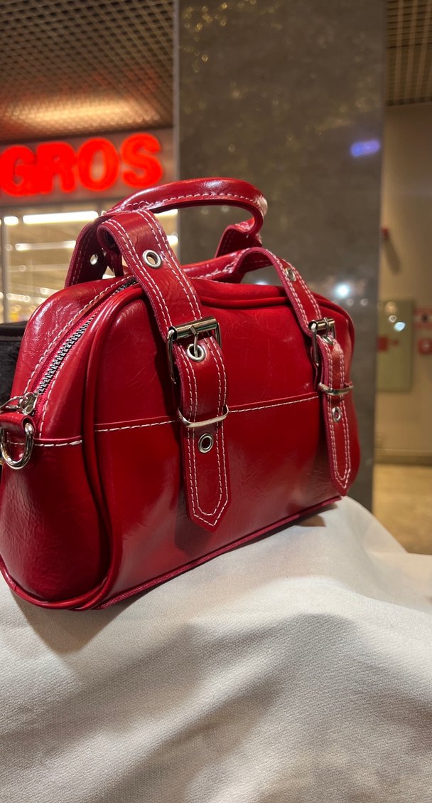 Kemerli Siyah  Kadın Çanta RENKLERİ MEVCUT - Görsel 3