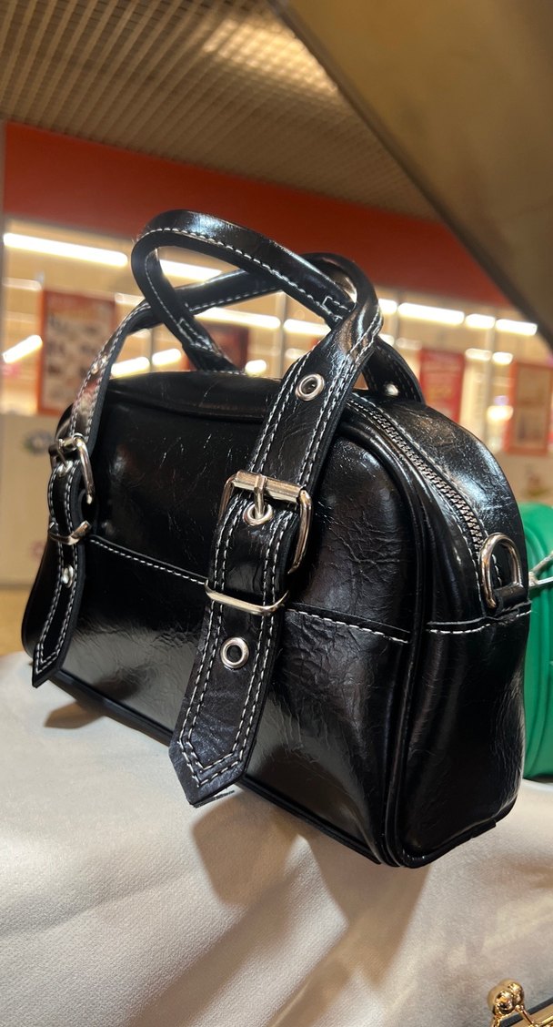 Kemerli Siyah  Kadın Çanta RENKLERİ MEVCUT - Görsel 2