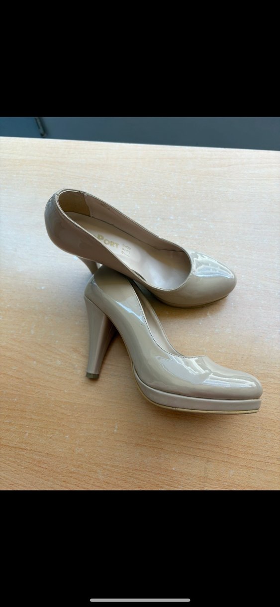 Bej Rugan Stiletto Topuklu Kadın Ayakkabı - Görsel 2