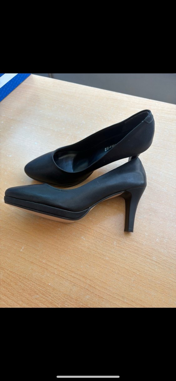 Polaris Siyah Minimalist Platform Topuklu Kadın Ayakkabı - Görsel 3