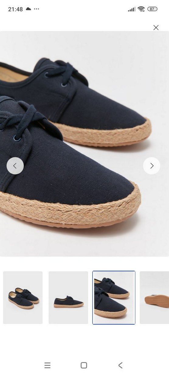 Lacivert Erkek Espadril Ayakkabı 42 numara - Görsel 2
