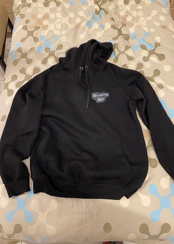 Breakin bad yazılı siyah kapüşonlu sweatshirt
