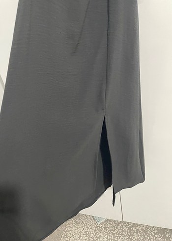 Zara Siyah Uzun Kadın Günlük Elbise