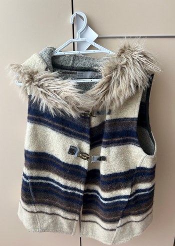 Zara Kürk Detaylı Yün Yelek - Görsel 5