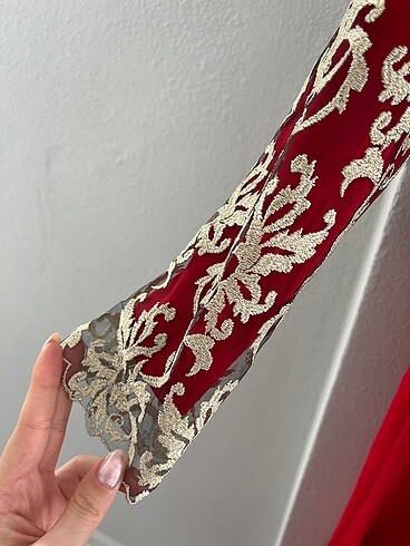 m Beden kırmızı Renk Kına elbisesi