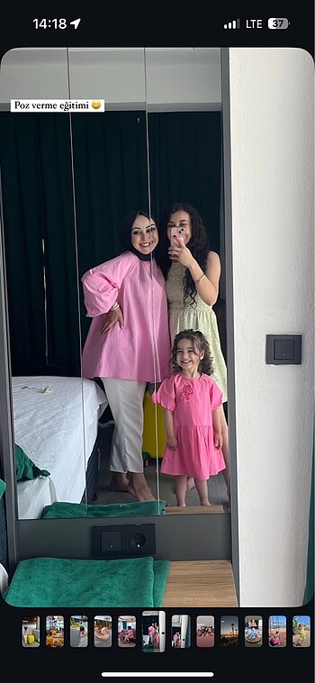 m Beden pembe Renk Tunik