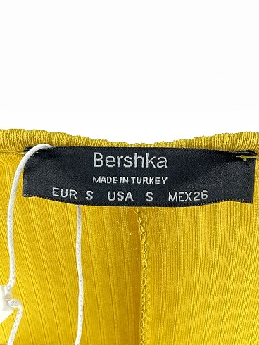 s Beden sarı Renk Bershka Mini Elbise %70 İndirimli.